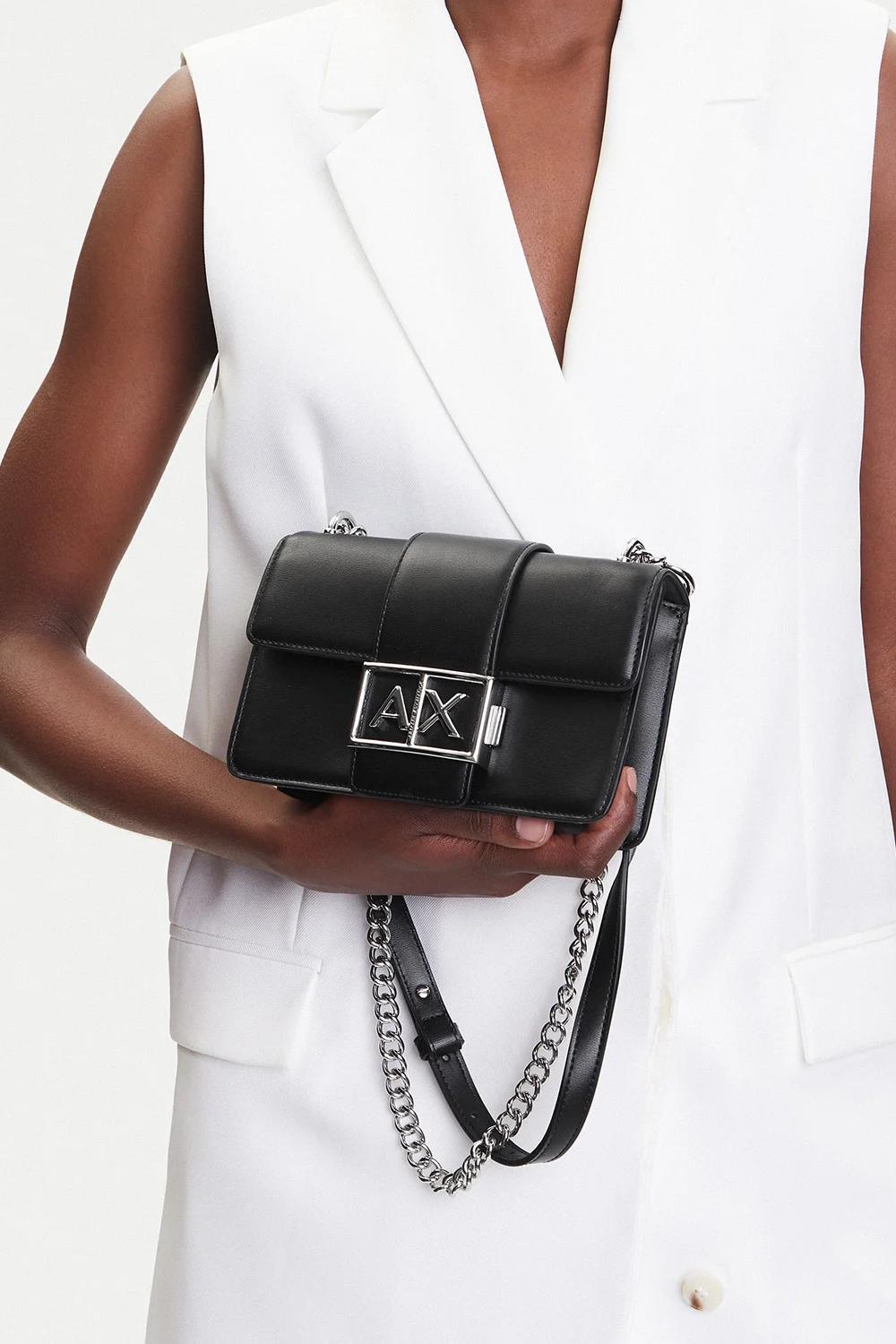 Borsa a spalla con logo metal XW000071 AF12039UC001 Armani Exchange 