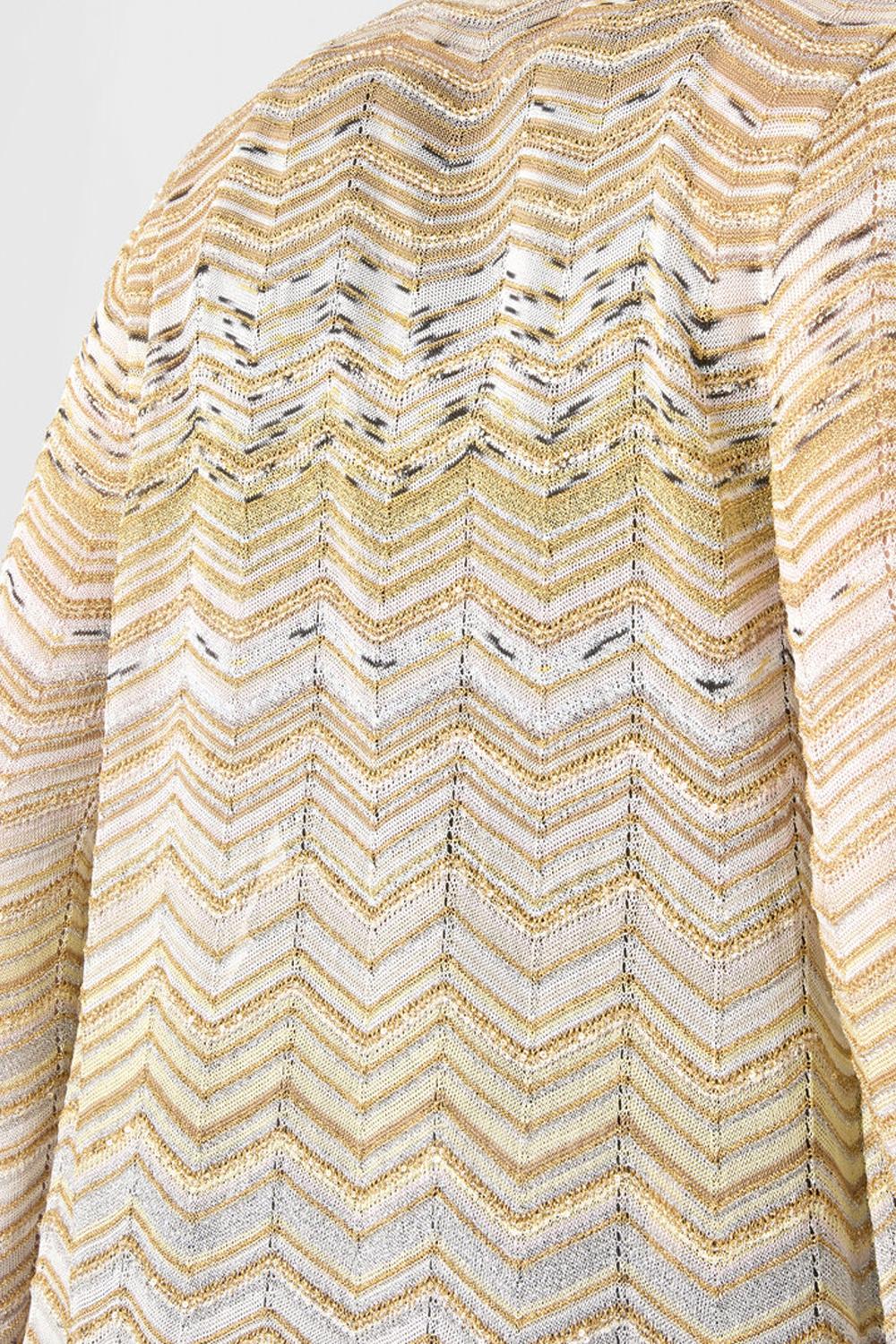 Cardigan lungo motivo chevron con paillettes DS26SM0H BK01H9SM9ZU Missoni 