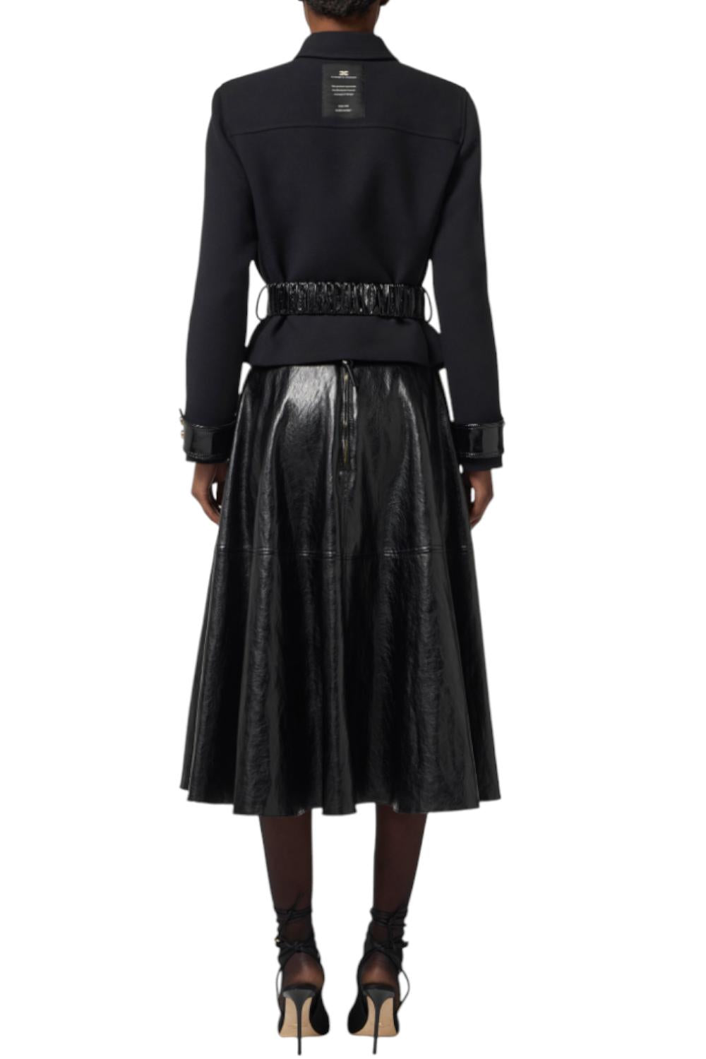 Giubbotto in doppio crêpe<BR/> GB003 56E2110 Elisabetta Franchi 