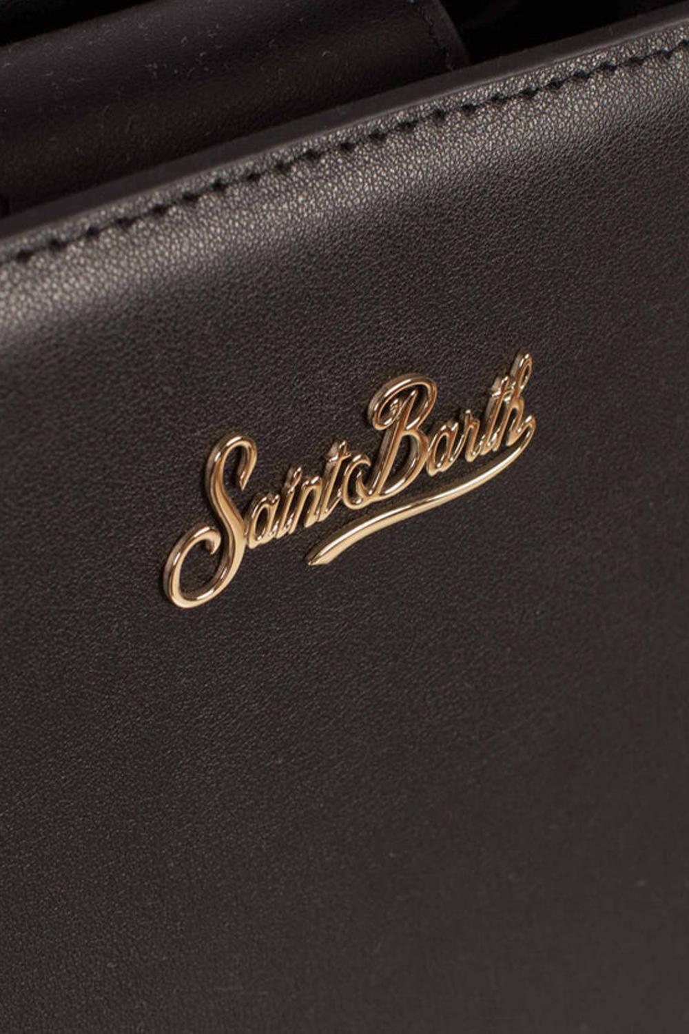 Borsa Tote Media in Pelle con Logo Metallo SHBM0001 /00507I Mc2 Saint Barth 