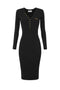 Abito in maglia a costine con taschino<BR/> AM10B 56E2110 Elisabetta Franchi 