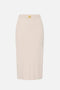 Gonna Midi Elisabetta Franchi in Maglia Jacquard con Logo e Dettagli Dorati GK27S 61E2U69 Elisabetta Franchi 