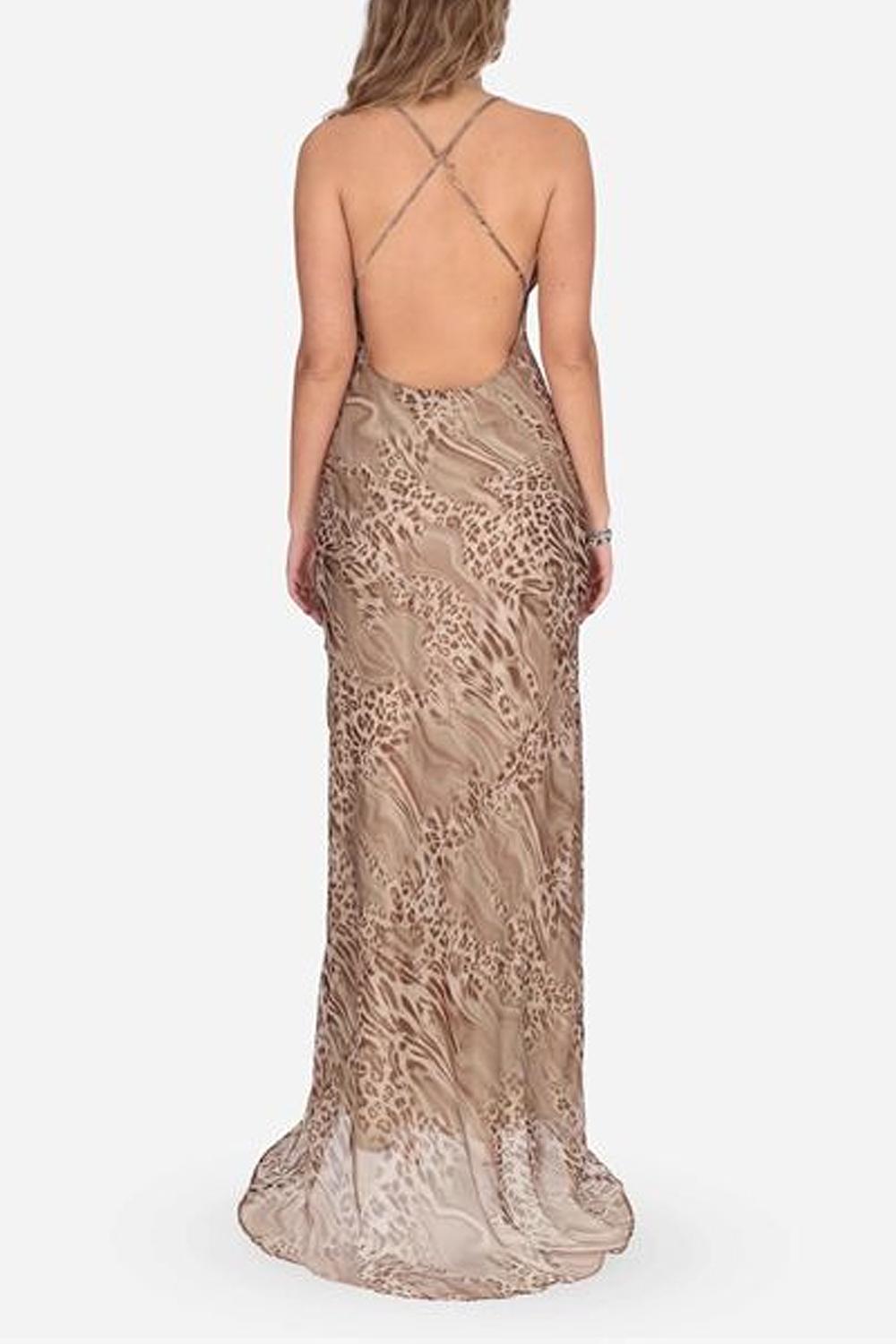 Abito lungo in chiffon RA6179 TS121P9371 Blugirl 
