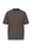 t-shirt girocollo a manica corta in cotone con scritta logo piccola sul petto a destra