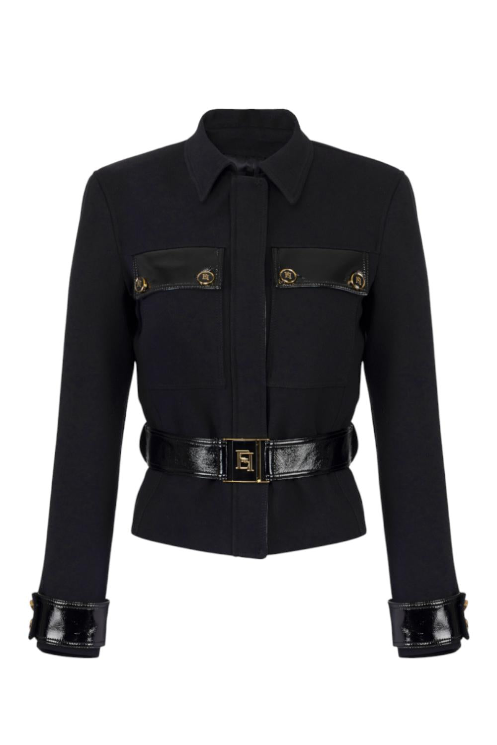 Giubbotto in doppio crêpe<BR/> GB003 56E2110 Elisabetta Franchi 