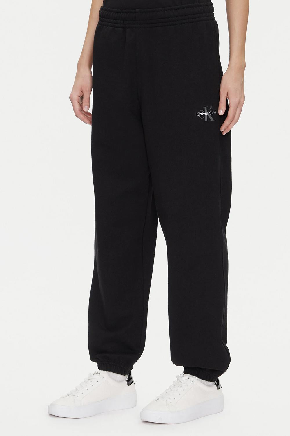 Pantaloni da tuta con monogramma in spugna di cotone<BR/> LV047B235G UB1 Calvin Klein 
