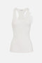 Canotta a costine con fiore<BR/> TK29B 51E2360 Elisabetta Franchi 