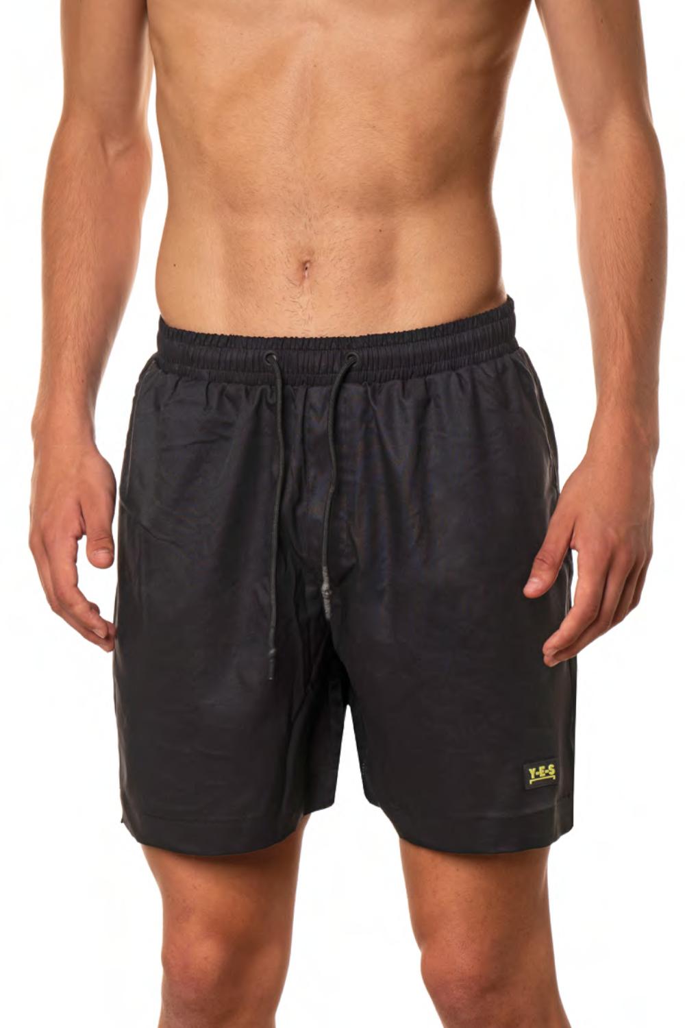 boxer medio tinta unita con patch logo sulla gamba sinistra e taschina dietro Y01 001 Yes - Your Everyday Superhero 