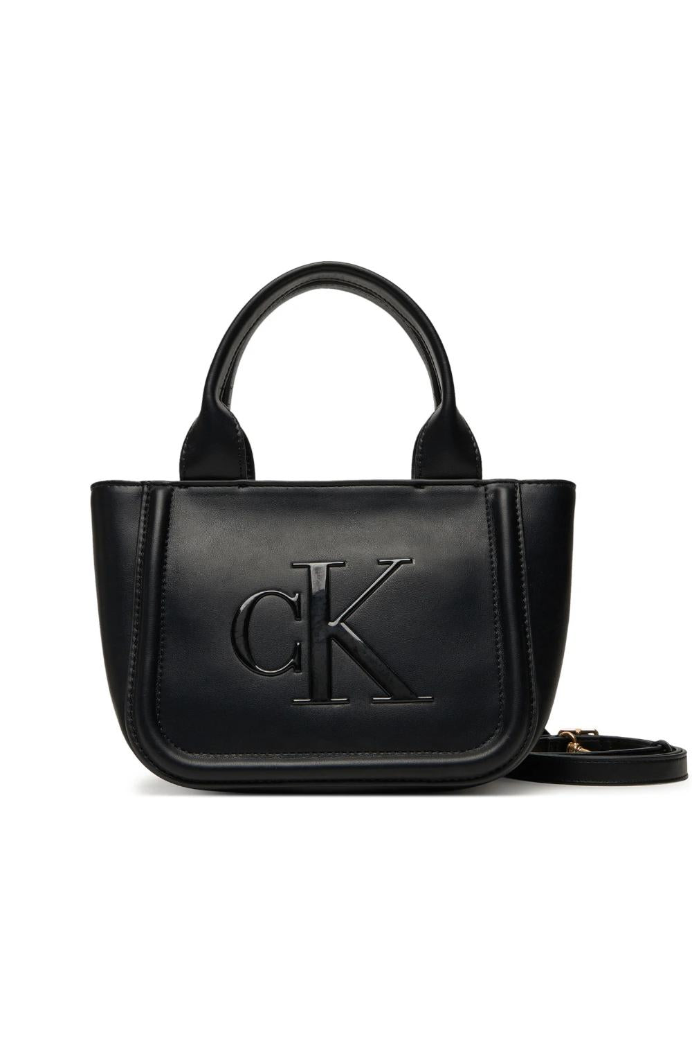 Borsa small tote con logo monogramma stampato<BR/> LV04F3219G UB1 Calvin Klein 