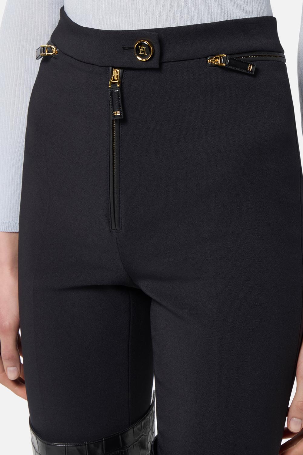 Pantaloni in doppio crêpe<BR/> PA108 56E2110 Elisabetta Franchi 