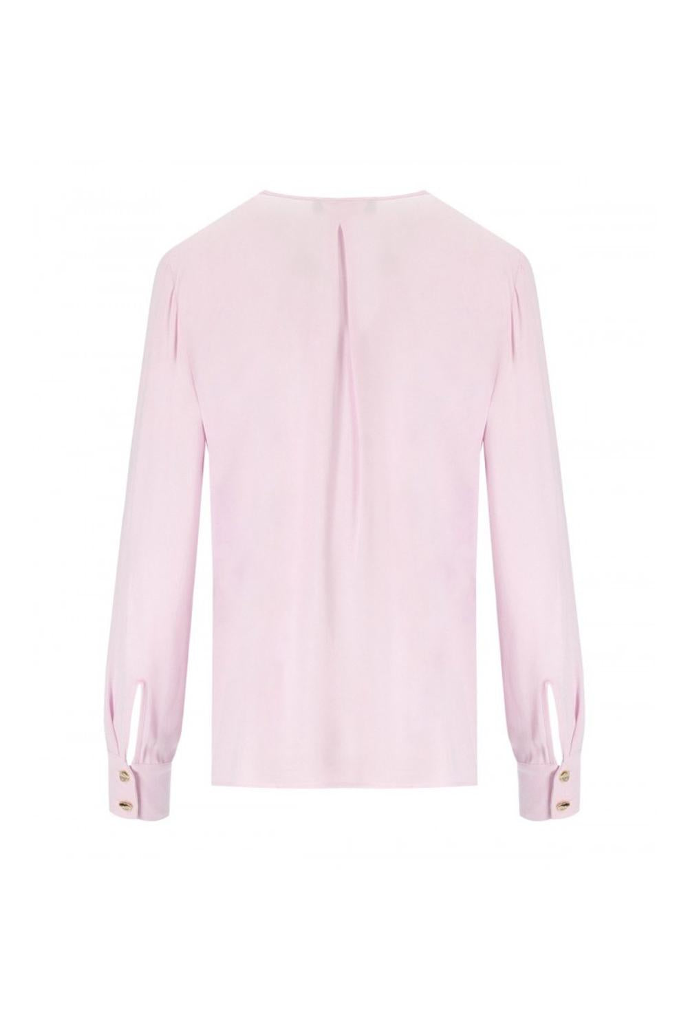 Blusa in georgette con lacci<BR/> CA003 51E2544 Elisabetta Franchi 