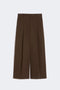 Pantaloni Donna Wide Leg in Gabardine di Cotone Stretch WKDBELLICO 031MARRONE Max Mara Weekend 