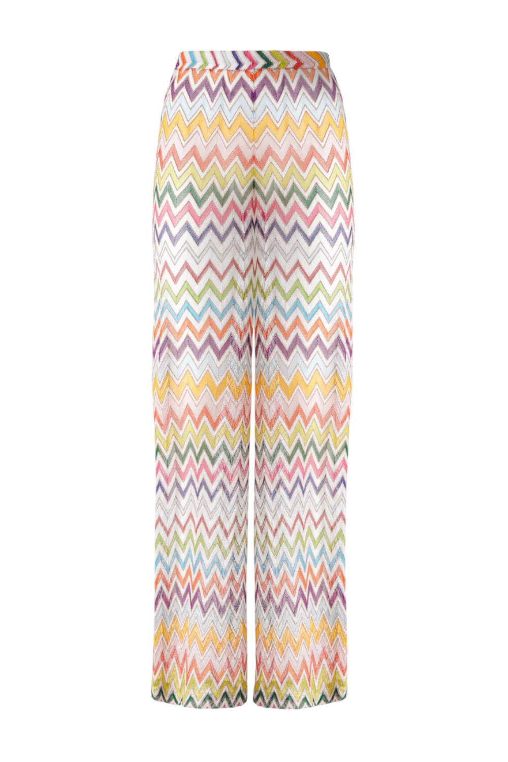 Pantaloni palazzo con elastico in vita<BR/><BR/> MC25SI01 BR012RSM9QH Missoni 