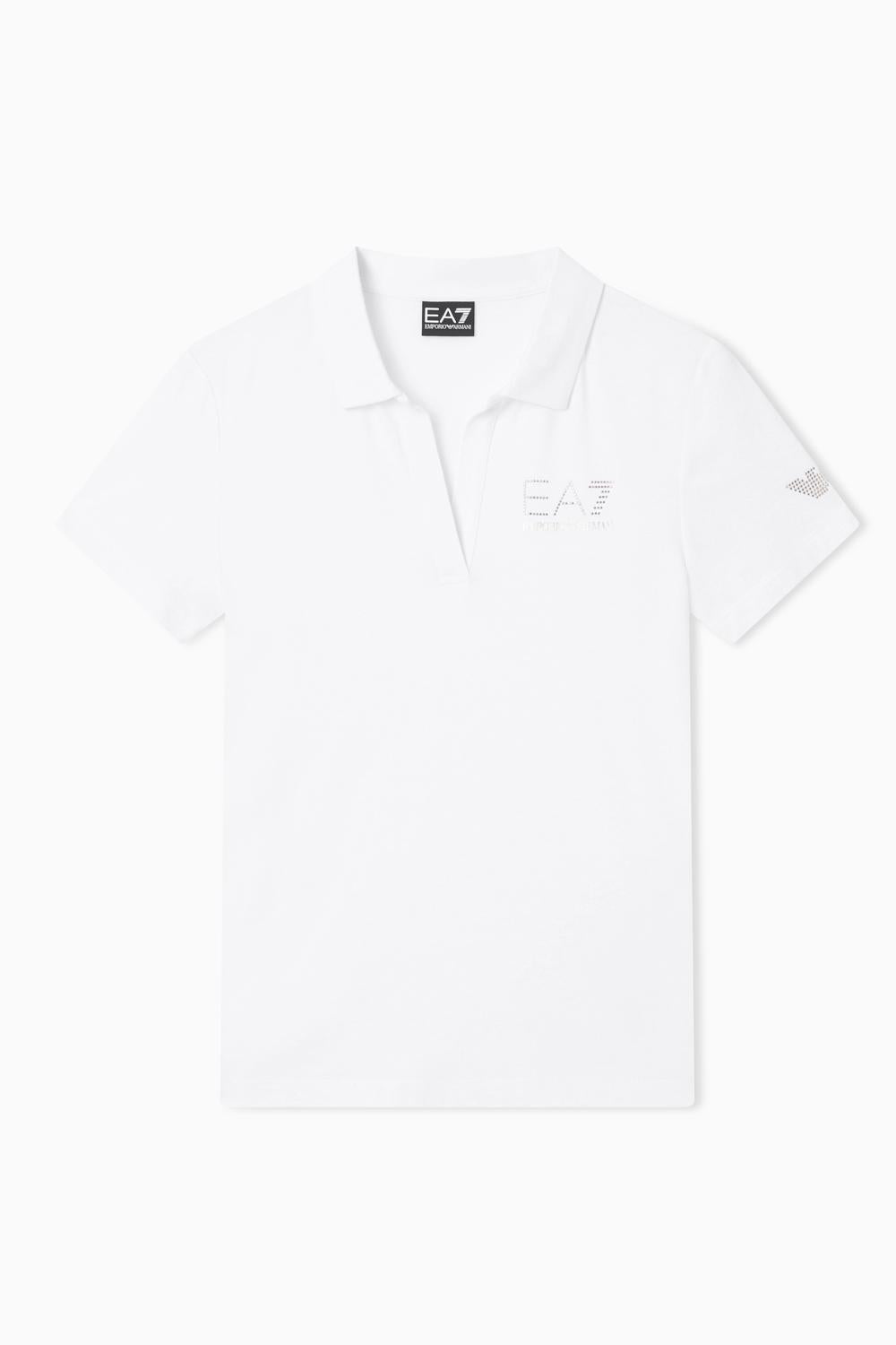 Polo a maniche corte Evolution in misto cotone e modal 7W000266 AF12500U0002 EA7 Emporio Armani 
