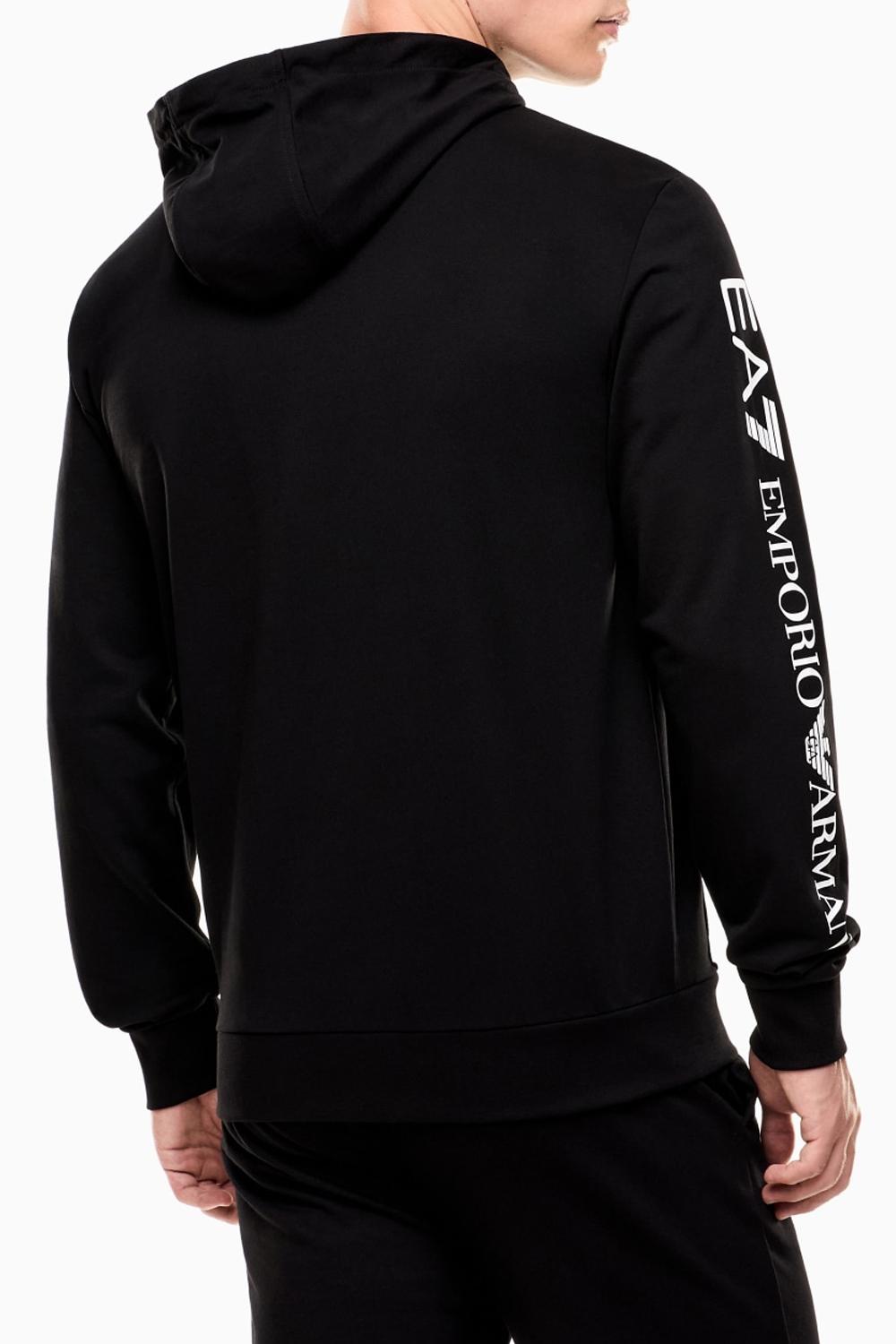 Felpa con cappuccio e zip Logo Series in cotone 7M000568 AF13512MC001 EA7 Emporio Armani 