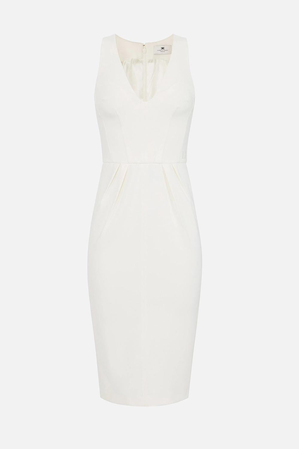 abito midi smanicato AB941 62E2360 Elisabetta Franchi 