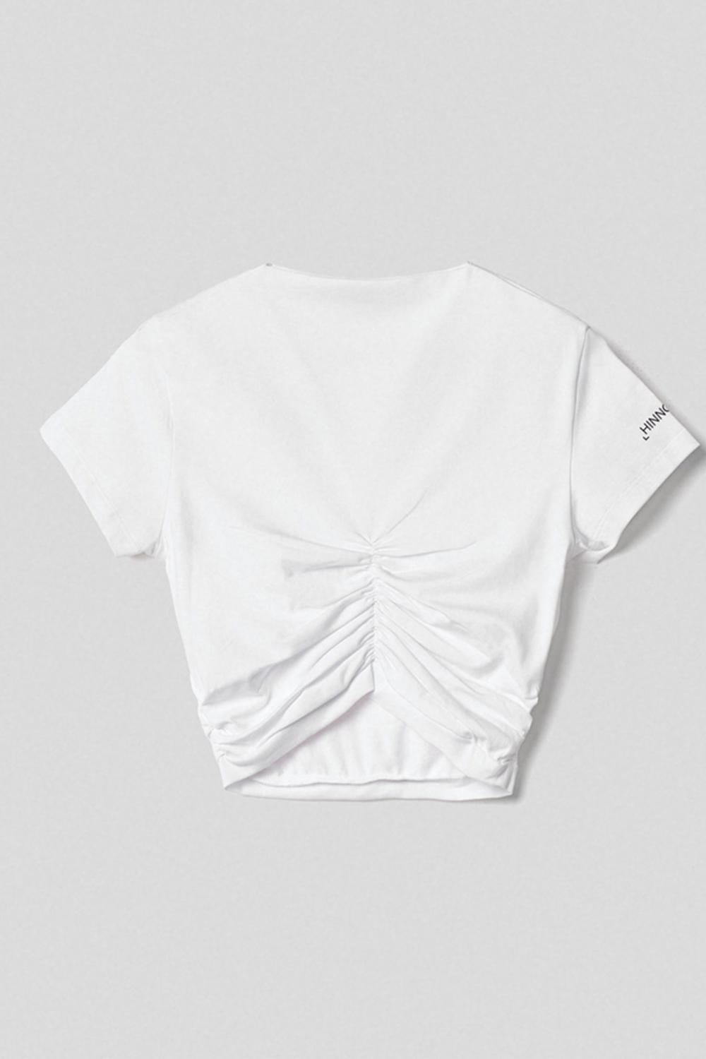 T-Shirt Cropped<BR/> HMABW01510 PTTS0059BI01 Hinnominate 