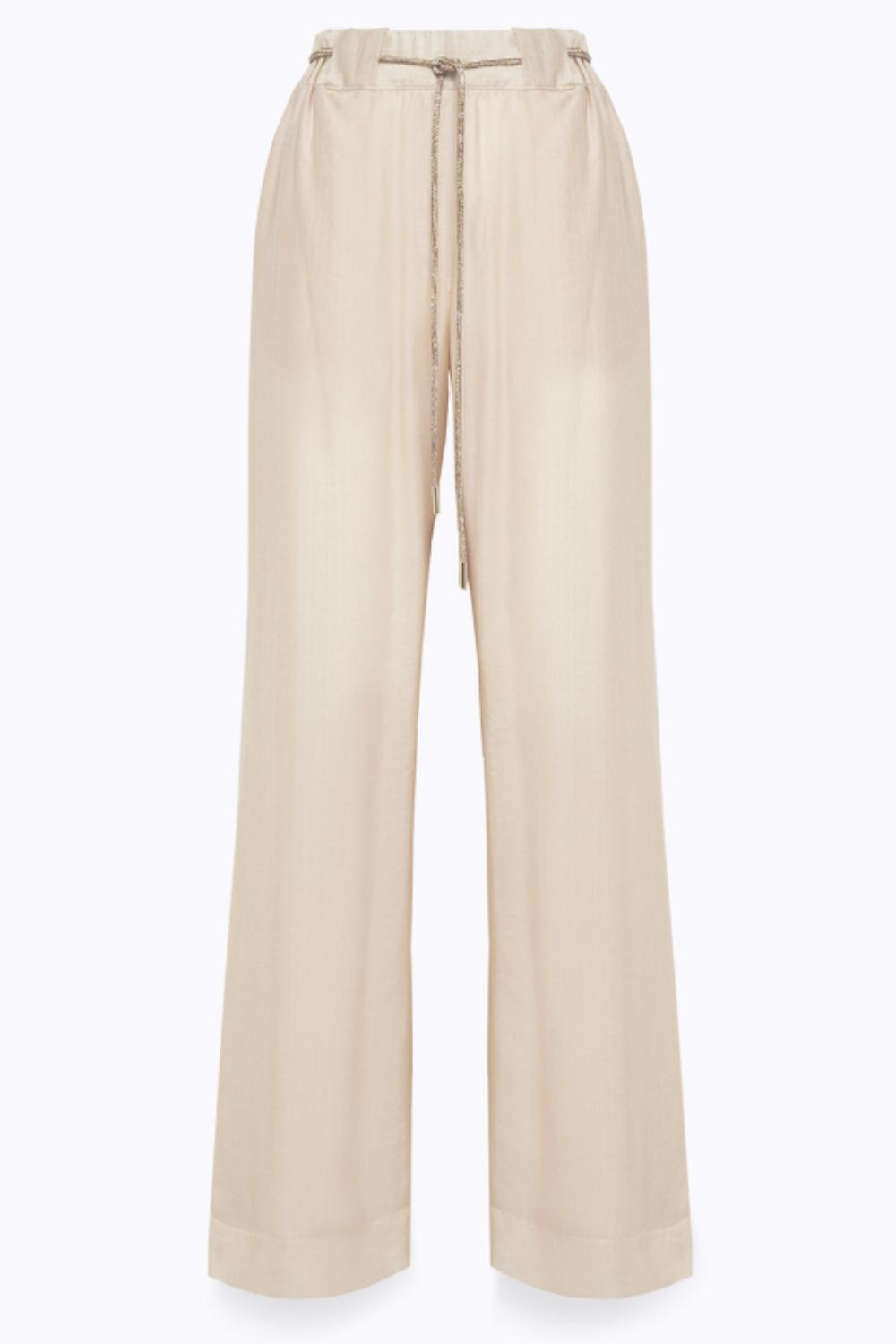 PANTALONI A PALAZZO IN TENCEL<BR/> RA5125 T294830907 Blugirl 