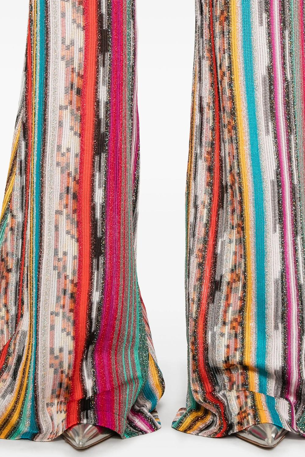 tuta lunga monospalla con spallina larga, pantaloni a zampa, fantasia multicolor MS25SG01 BR00ZZS208H Missoni 