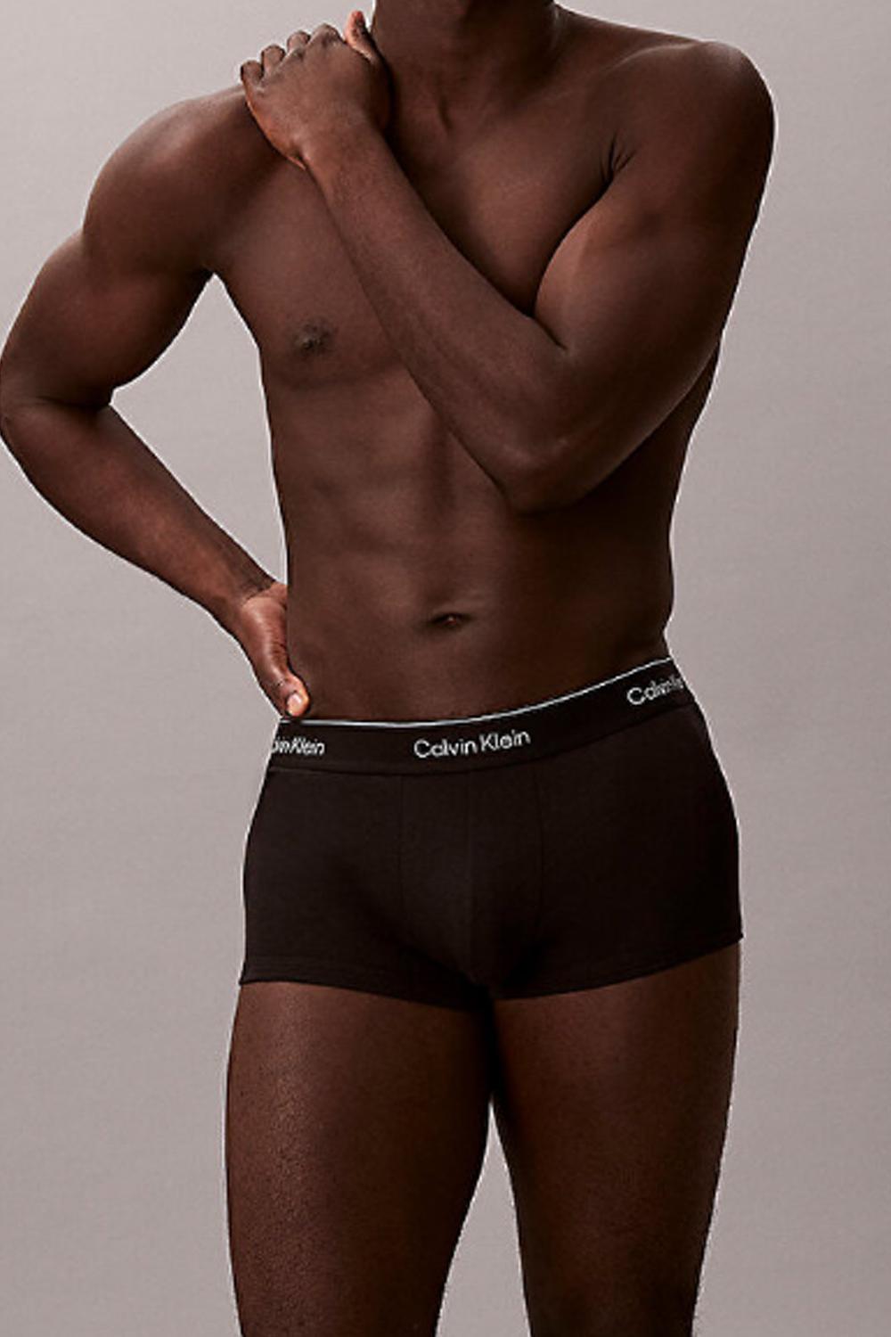 Boxer a vita bassa in confezione da 3 - Icon Cotton Stretch LV00NB4389 3ZG Calvin Klein 