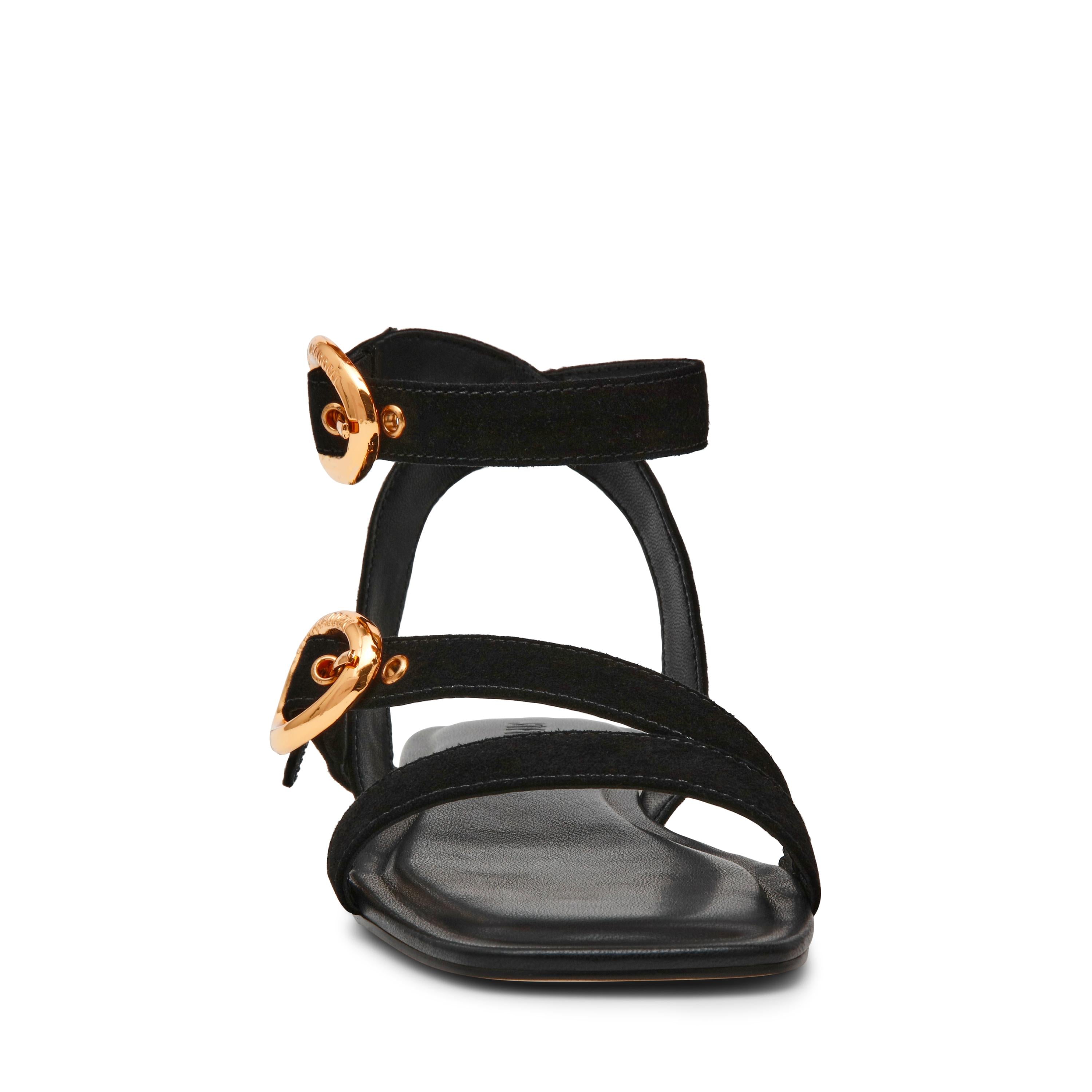 KARMIN - sandalo basso con fibbie KARMIN BLACK SUEDE Steve Madden 