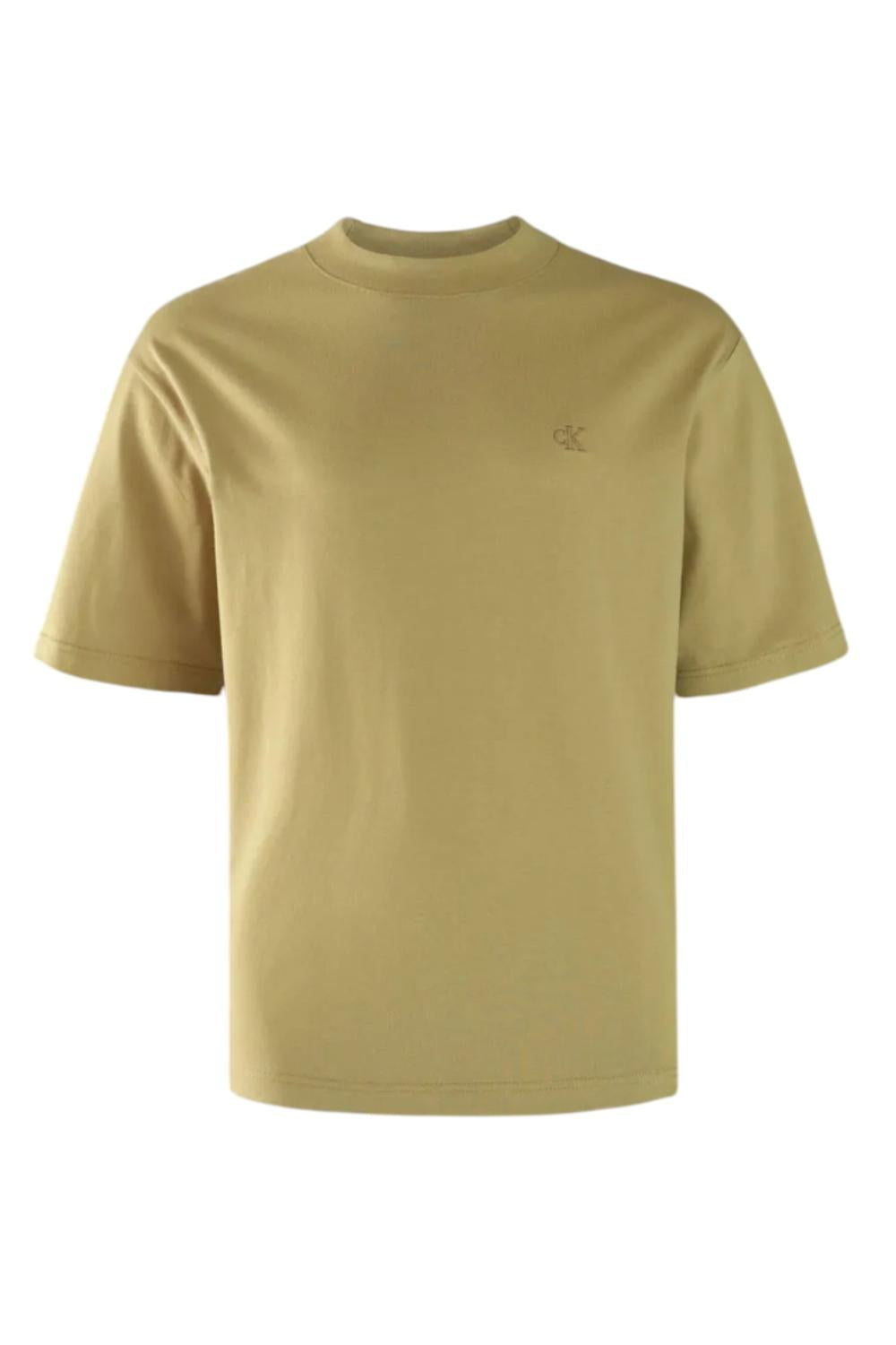 T-shirt in jersey pesante taglio relaxed<BR/> J30J326458 LMD Calvin Klein 