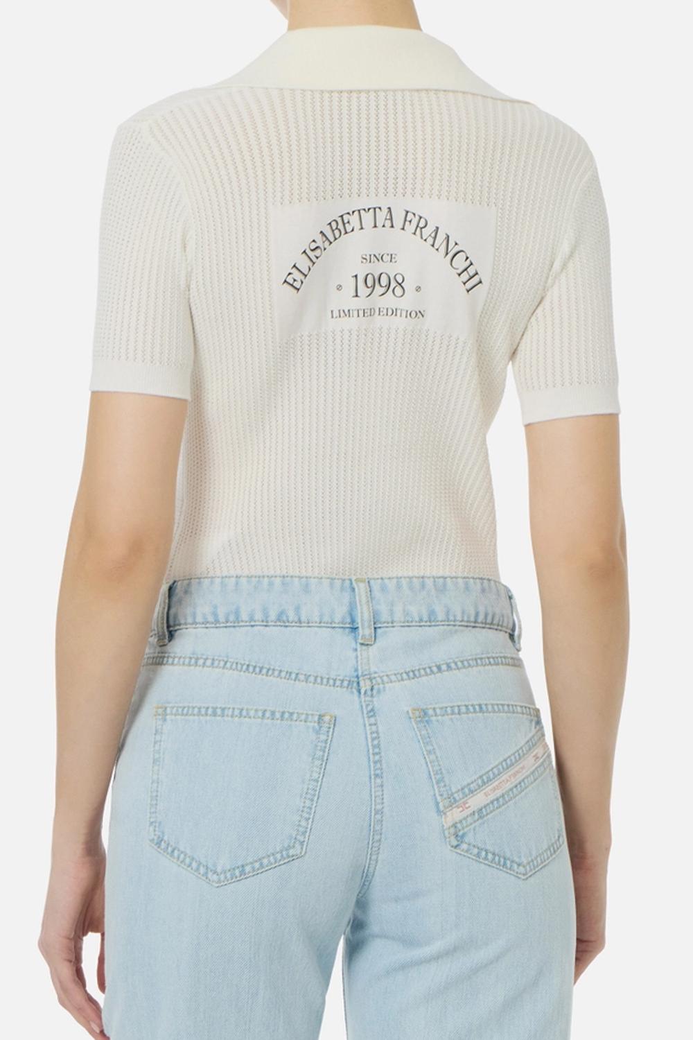 polo in maglia MK74Q 61E3360 Elisabetta Franchi 
