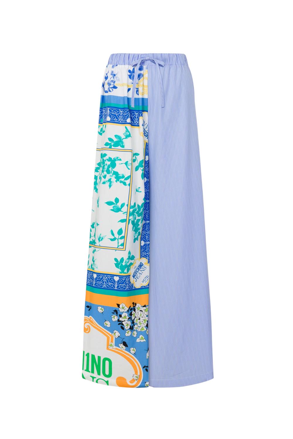 Pantalone in popeline rigato Moschino Jeans<BR/> 0332 37251303 Moschino Jeans 