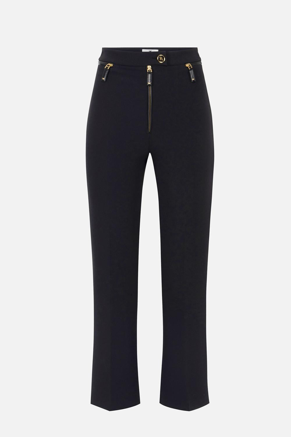 Pantaloni in doppio crêpe<BR/> PA108 56E2110 Elisabetta Franchi 