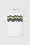 T-shirt girocollo in cotone con stampa zig zag irregolare