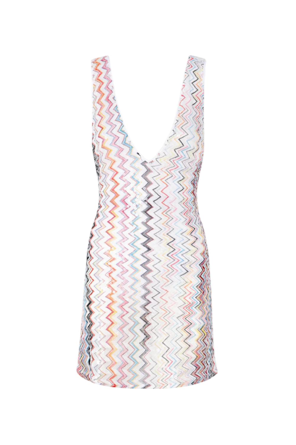 Copricostume corto con scollatura a V e paillettes<BR/> MS25SQ2J BR012VSM9QG Missoni 