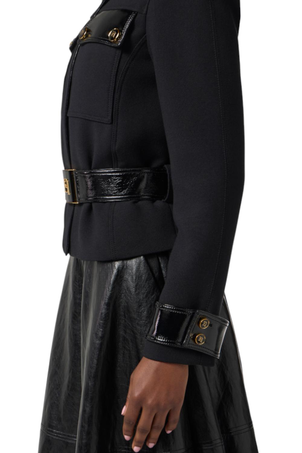 Giubbotto in doppio crêpe<BR/> GB003 56E2110 Elisabetta Franchi 