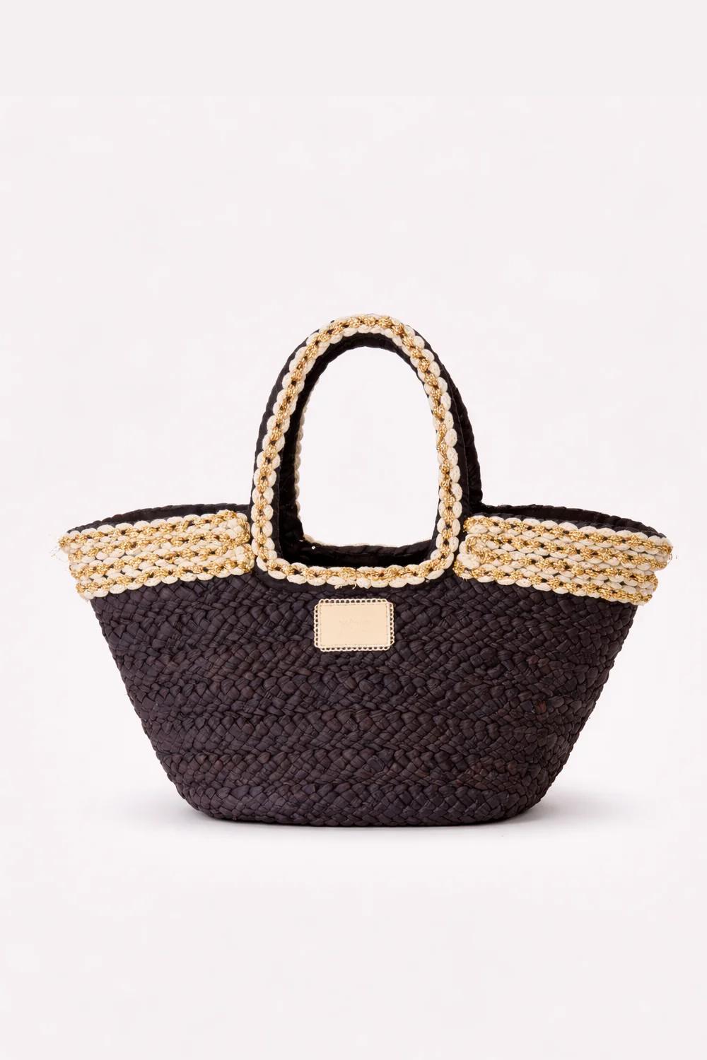 BORSA IN RAFIA TN.JACIN BLACK NKN Nekane 