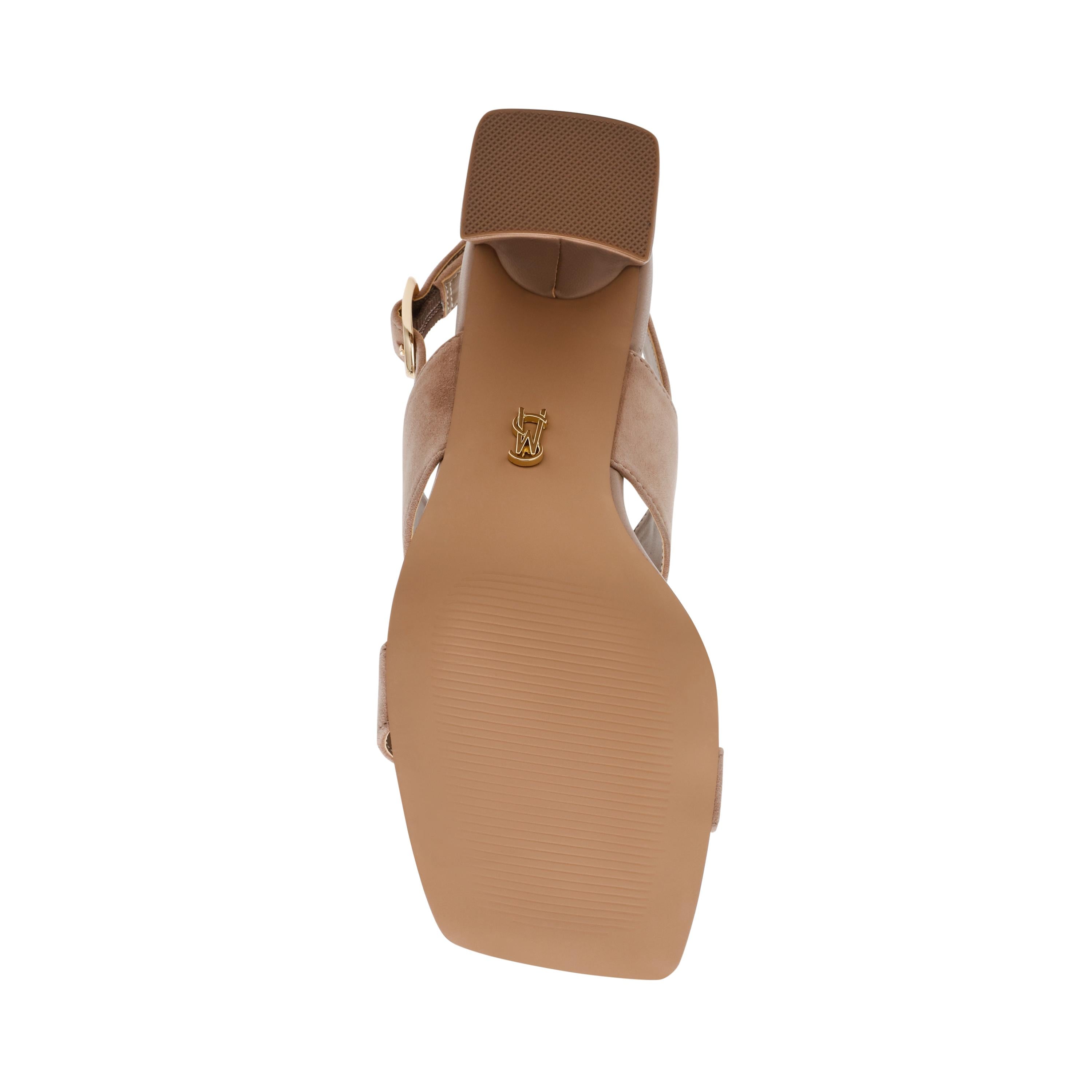 WENDIE - sandalo doppia fascia in suede WENDIE TAUPE SUEDE Steve Madden 
