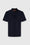 Polo in cotone jacquard con zig zag tono su tono