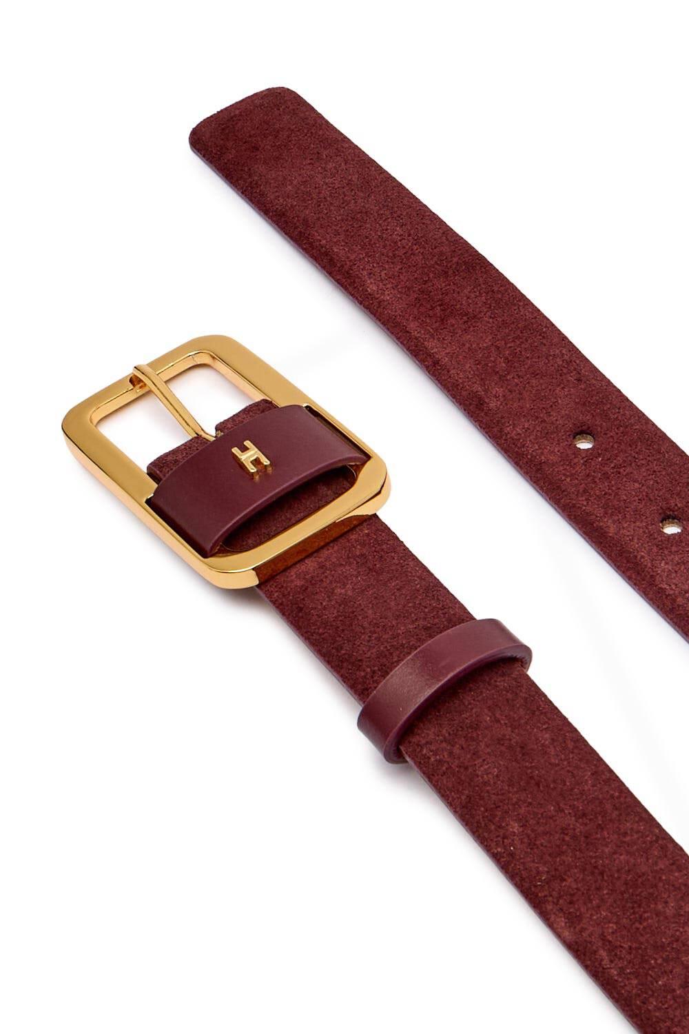 Cintura in pelle con logo a rilievo<BR/> CT42S 56E2EA4 Elisabetta Franchi 