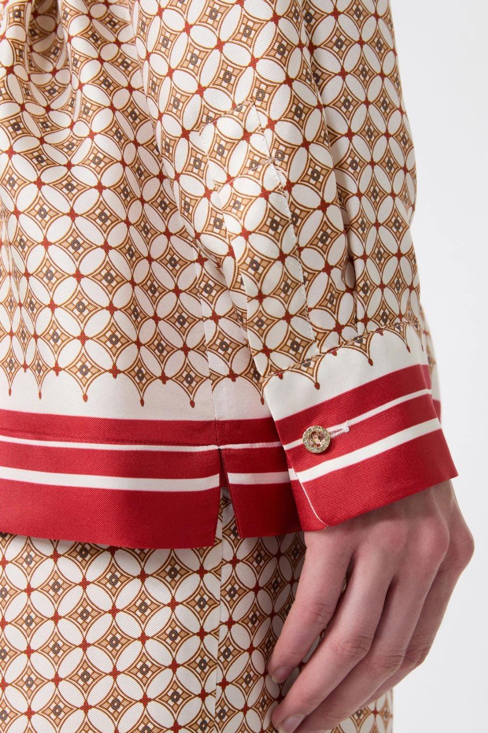 camicia in seta stampata MSTTENUTA 002ROSSO Max Mara Studio 