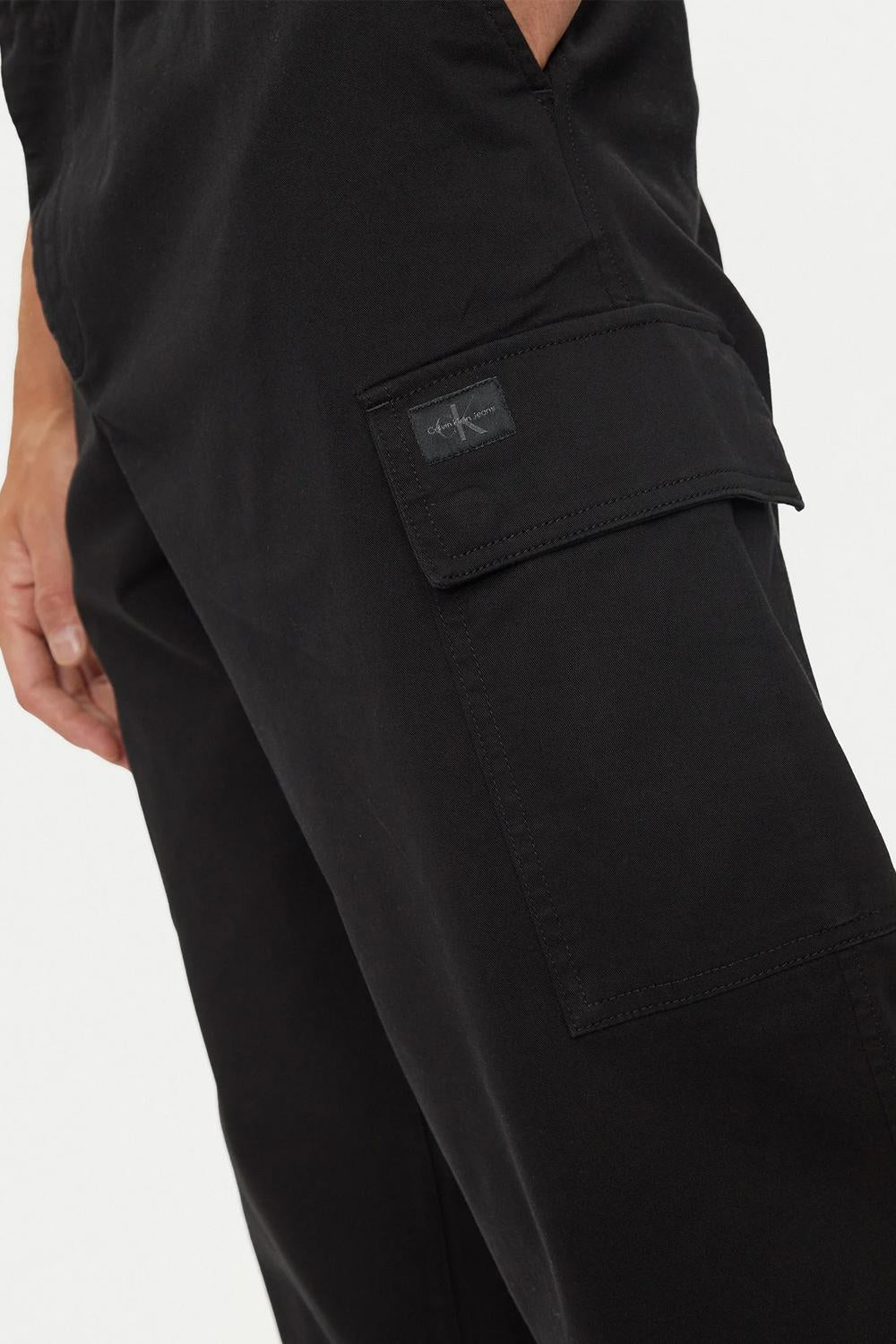Pantaloni cargo in twill di cotone J30J326848 BEH Calvin Klein 