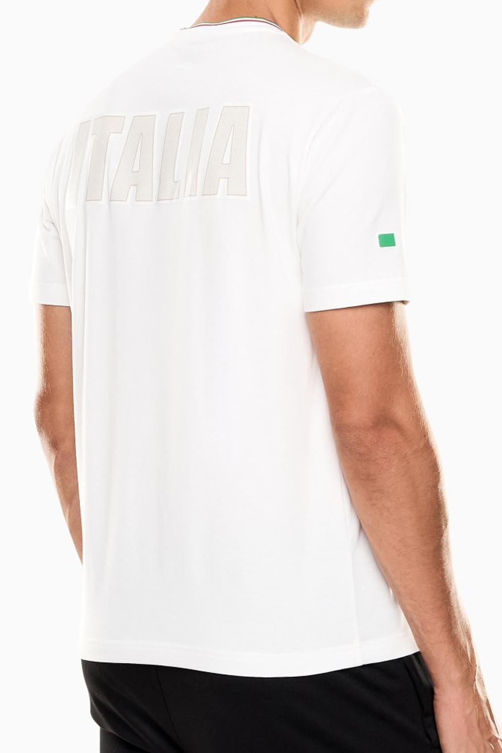 Italia Team T-shirt girocollo a manica corta in jersey stretch 7M001273 AF24845M0217 EA7 Emporio Armani 