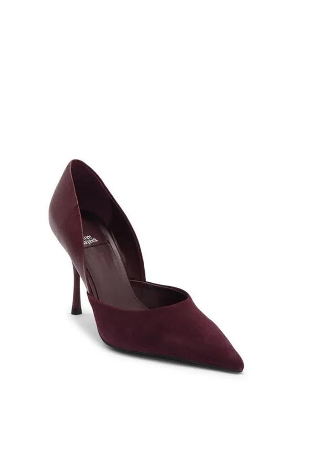 Décolleté VOLTURI in Pelle e Camoscio con Tacco a Spillo VOLTURI /WINE Jeffrey Campbell 