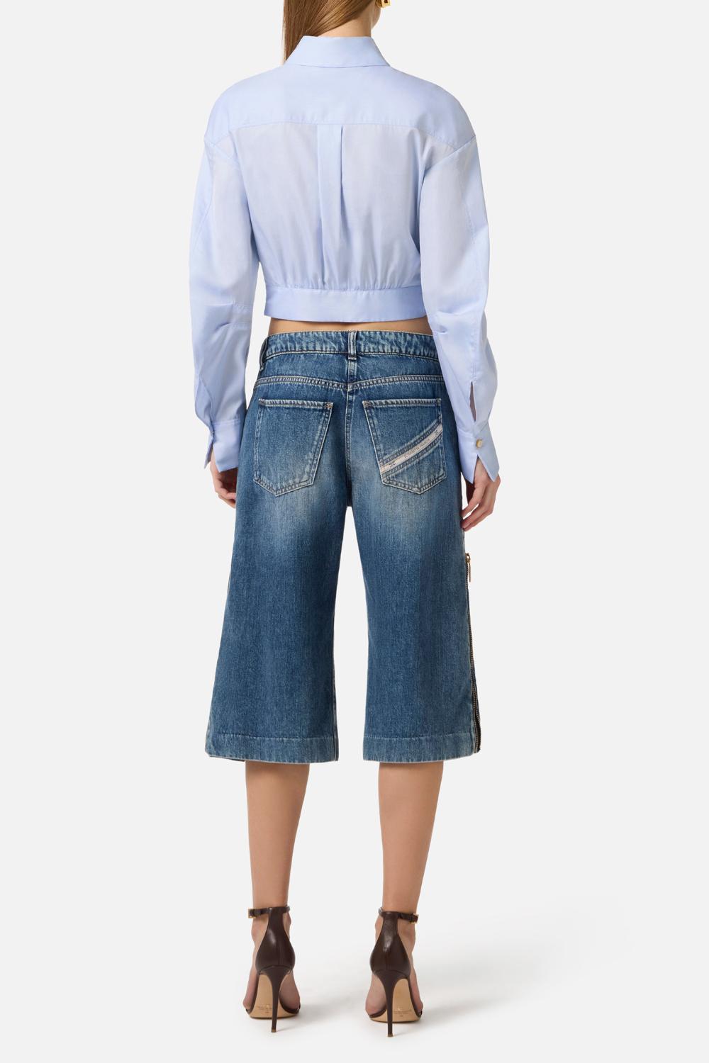 Camicia Elisabetta Franchi in Cotone con Chiusura a Bottoni CA121 61E2019 Elisabetta Franchi 