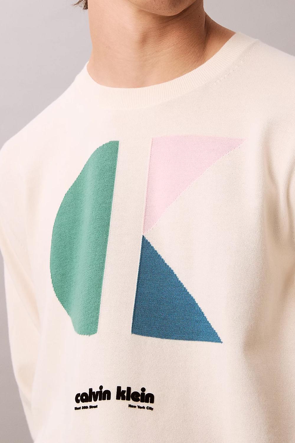 Maglione con monogramma con logo taglio relaxed<BR/> LV04RC303G YAS Calvin Klein 