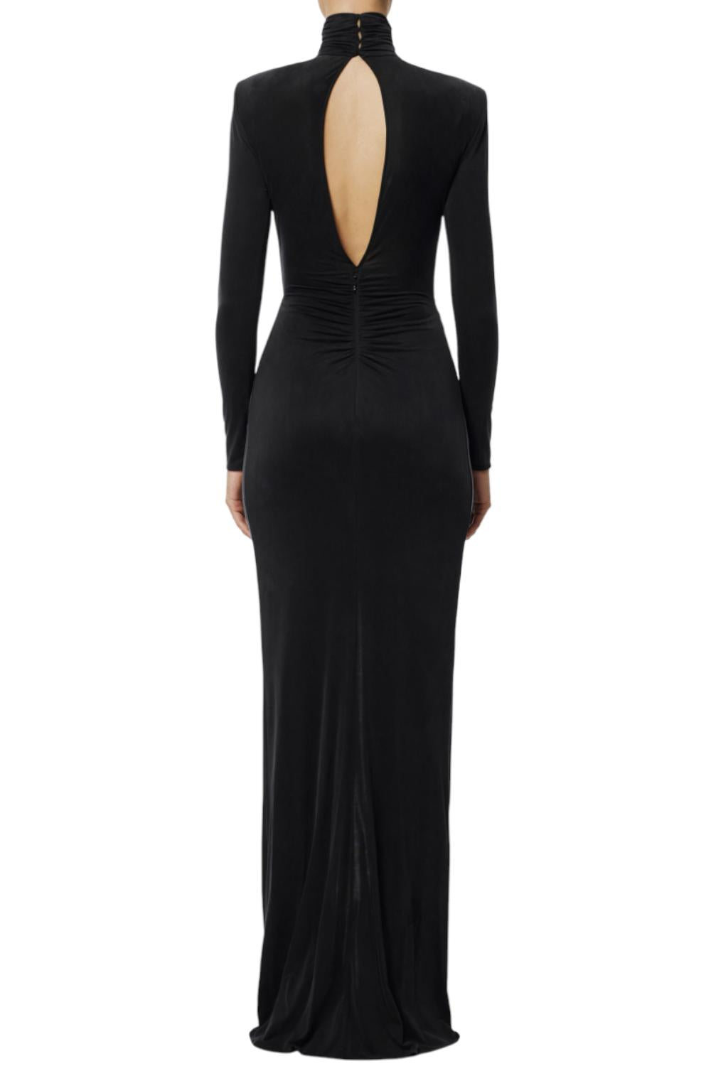 Abito Red Carpet in jersey cupro con drappeggi<BR/> ABR06 56E2110 Elisabetta Franchi 