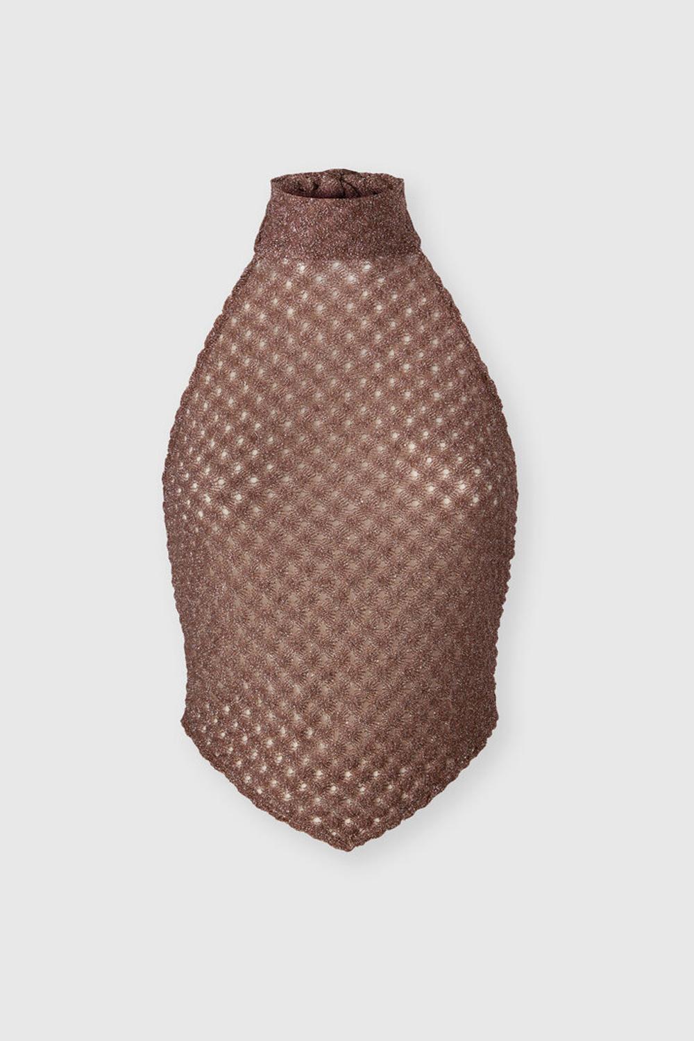 Top a foulard in viscosa lamé motivo ragnatela MS26SK09 BR014DS80EE Missoni 