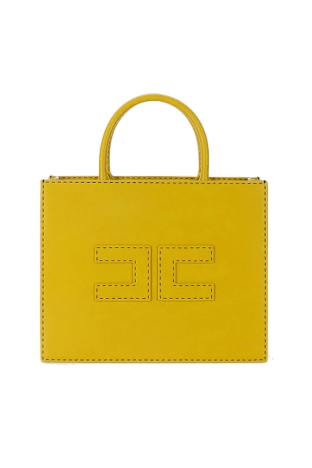 Tote media con impunture a contrasto<BR/> BS09A 51E2DC6 Elisabetta Franchi 