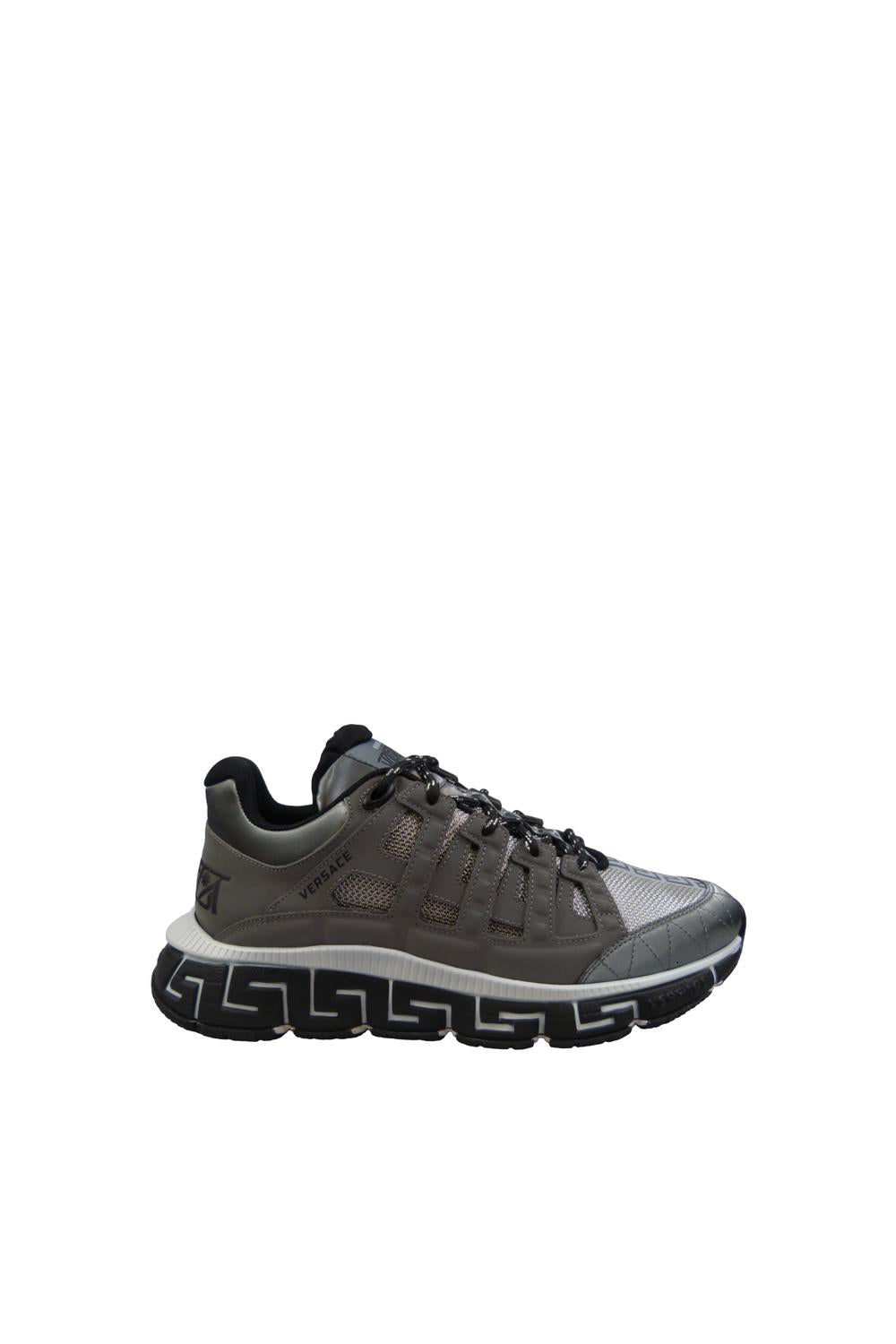 Sneakers Versace Trigreca in Nylon Argento DSU80941A058472 E180 Versace 