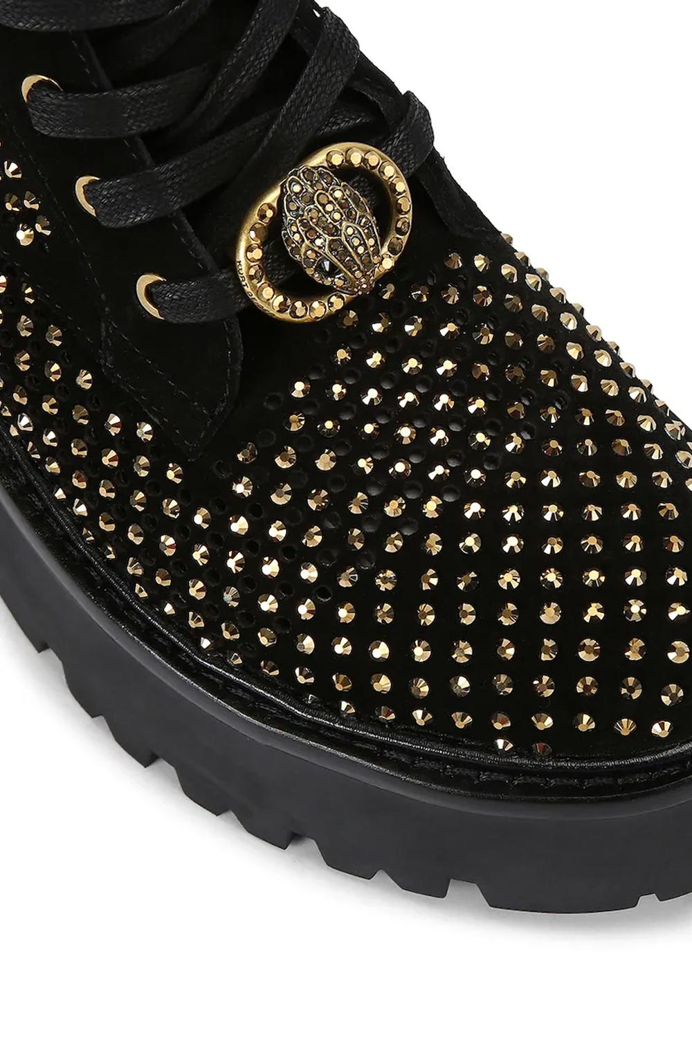 Stivali da motociclista in camoscio Chelsea Perf Boot<BR/> 4731409209 /BLACK Kurt Geiger London 