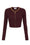 Cardigan in maglia a rombi con dettaglio gioiello