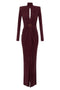 Abito Red Carpet in jersey cupro con drappeggi<BR/> ABR06 56E2EA4 Elisabetta Franchi 