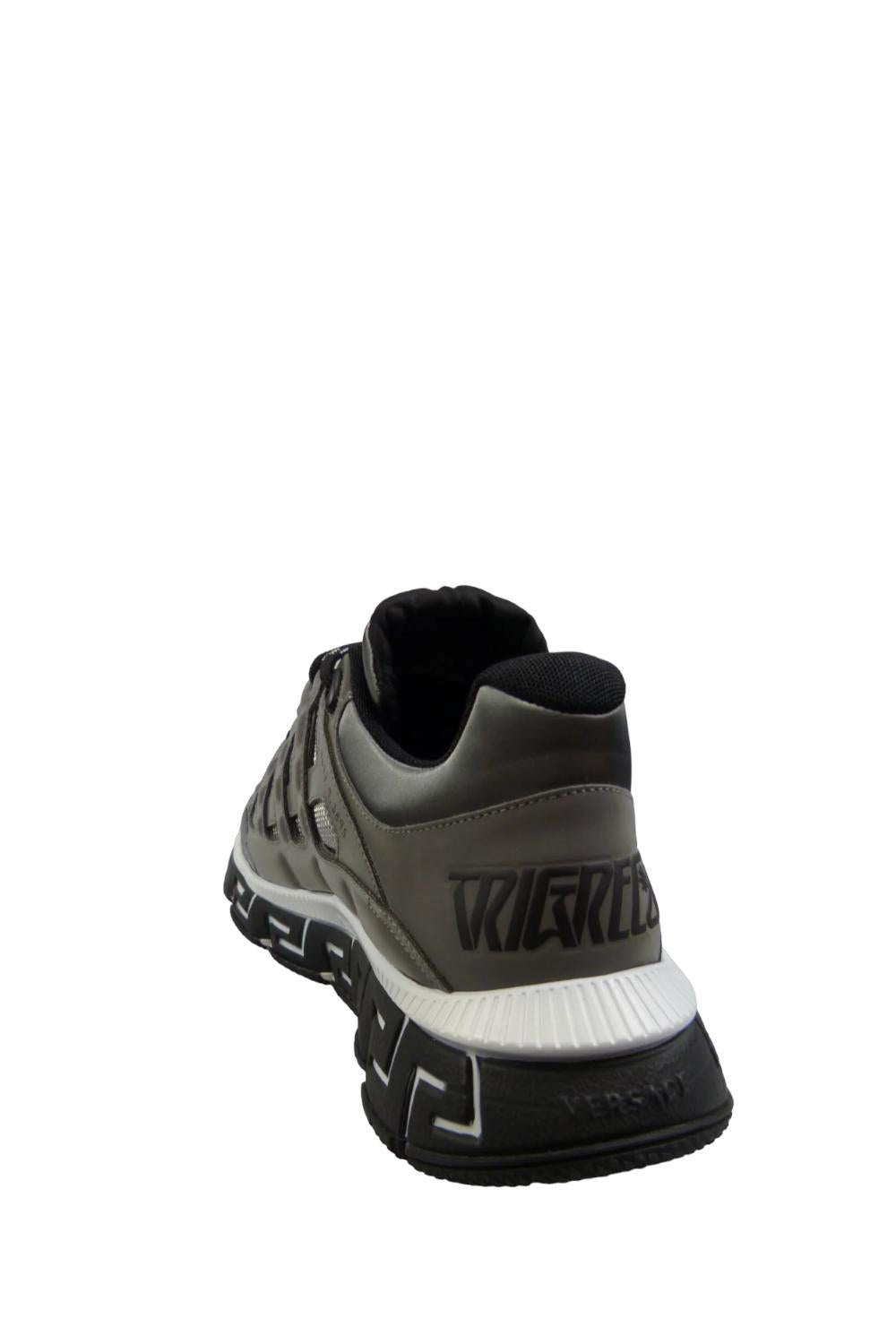 Sneakers Versace Trigreca in Nylon Argento DSU80941A058472 E180 Versace 